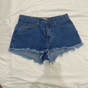 Denim shorts